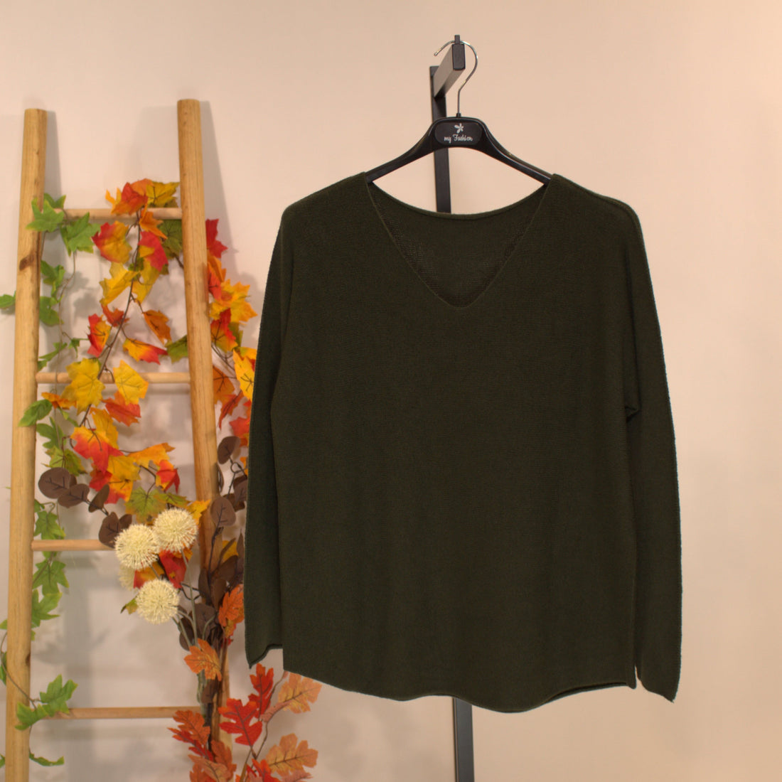 Strickshirt Earth - Dunkelgrün