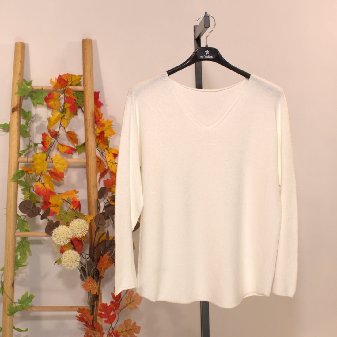 Strickshirt Earth - Weiss