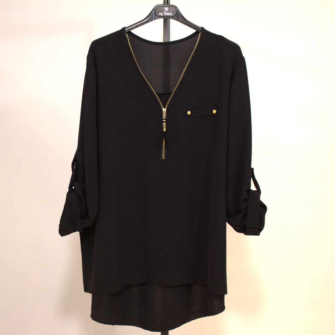 Longsleeve Shirt Pipii - schwarz