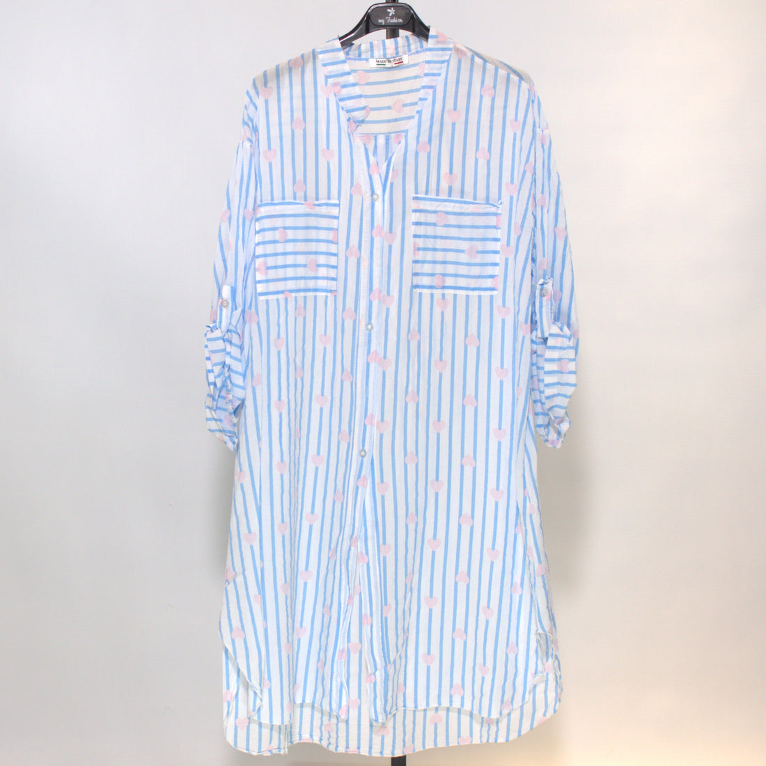 Oversized shirt Malina - light blue