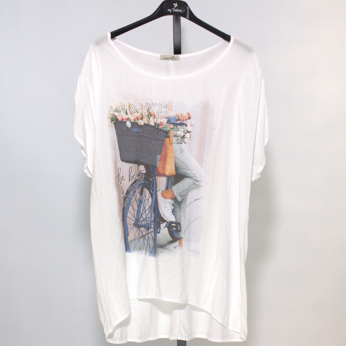 Shirt Springprint - blau