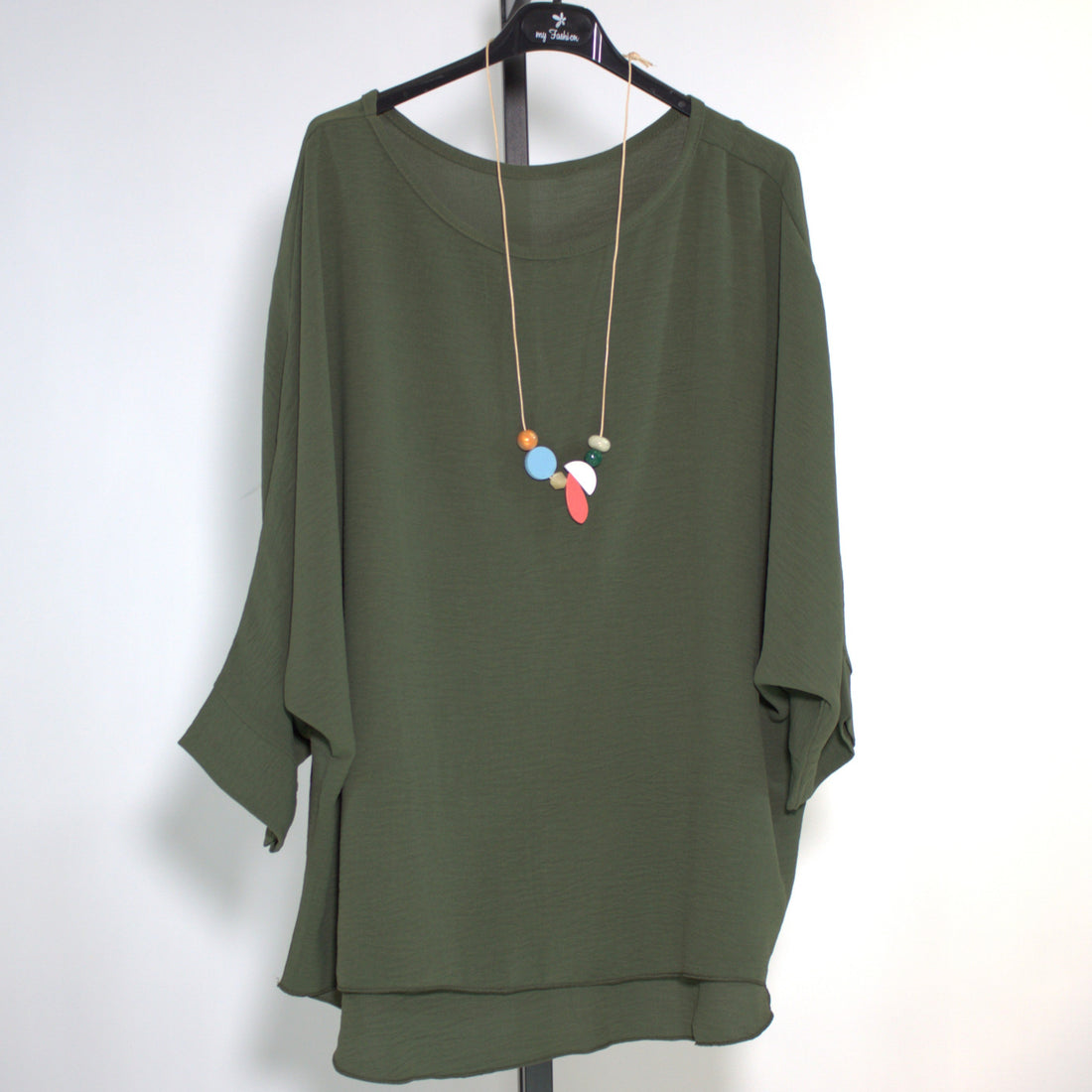 Shirt Malawi+ Kette - dunkelgrün