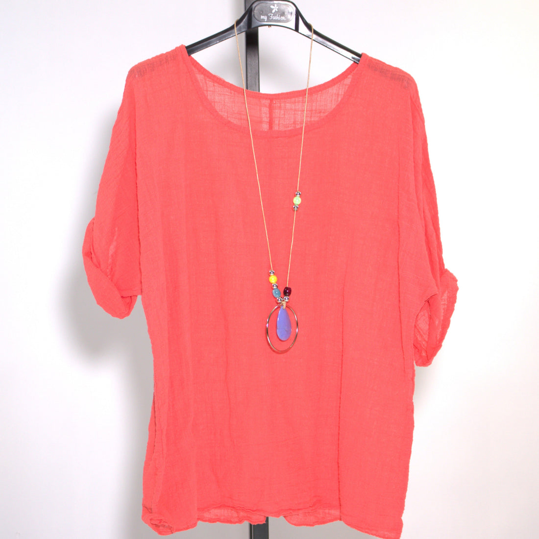 Shirt Cotton Kette - lachs