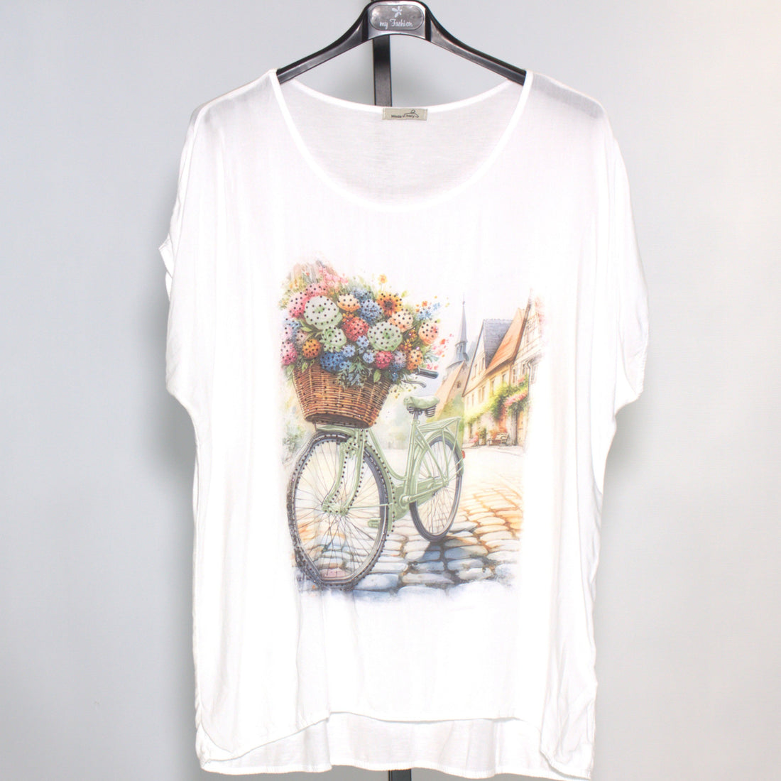 Shirt Flower Bike - grün