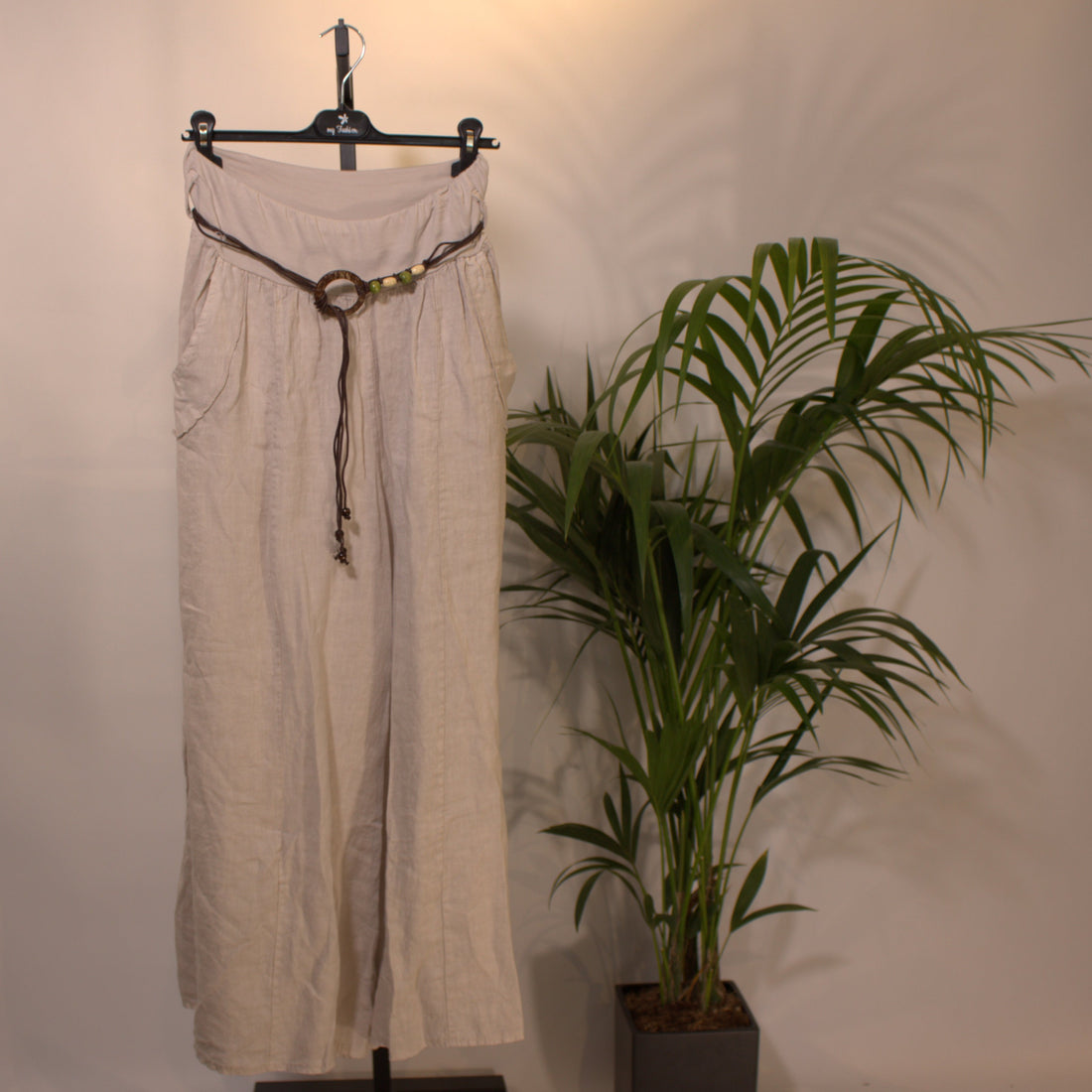 Linen Pants B - beige