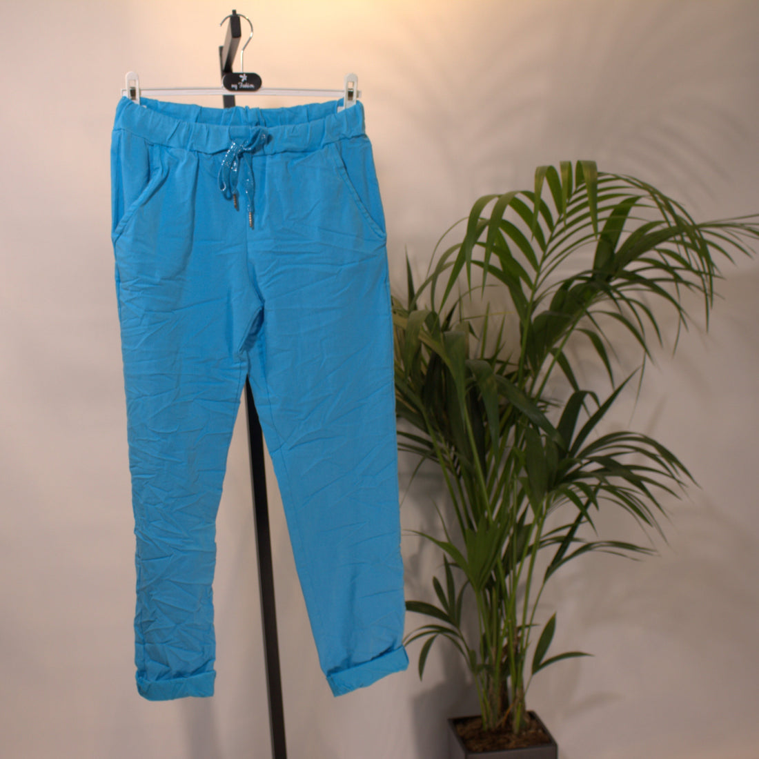 Stoff Hose E - Blau