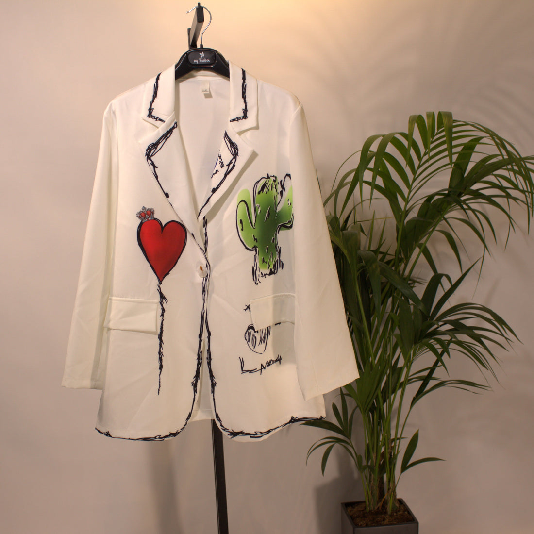 Blazer Kaktus - weiß