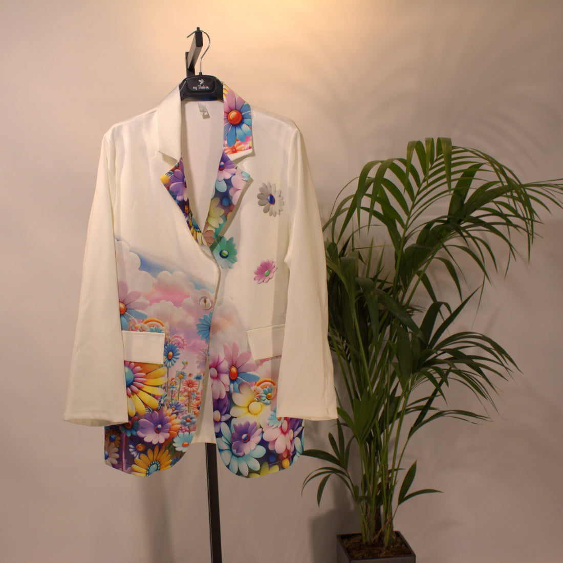 Blazer Flowerpower - weiss
