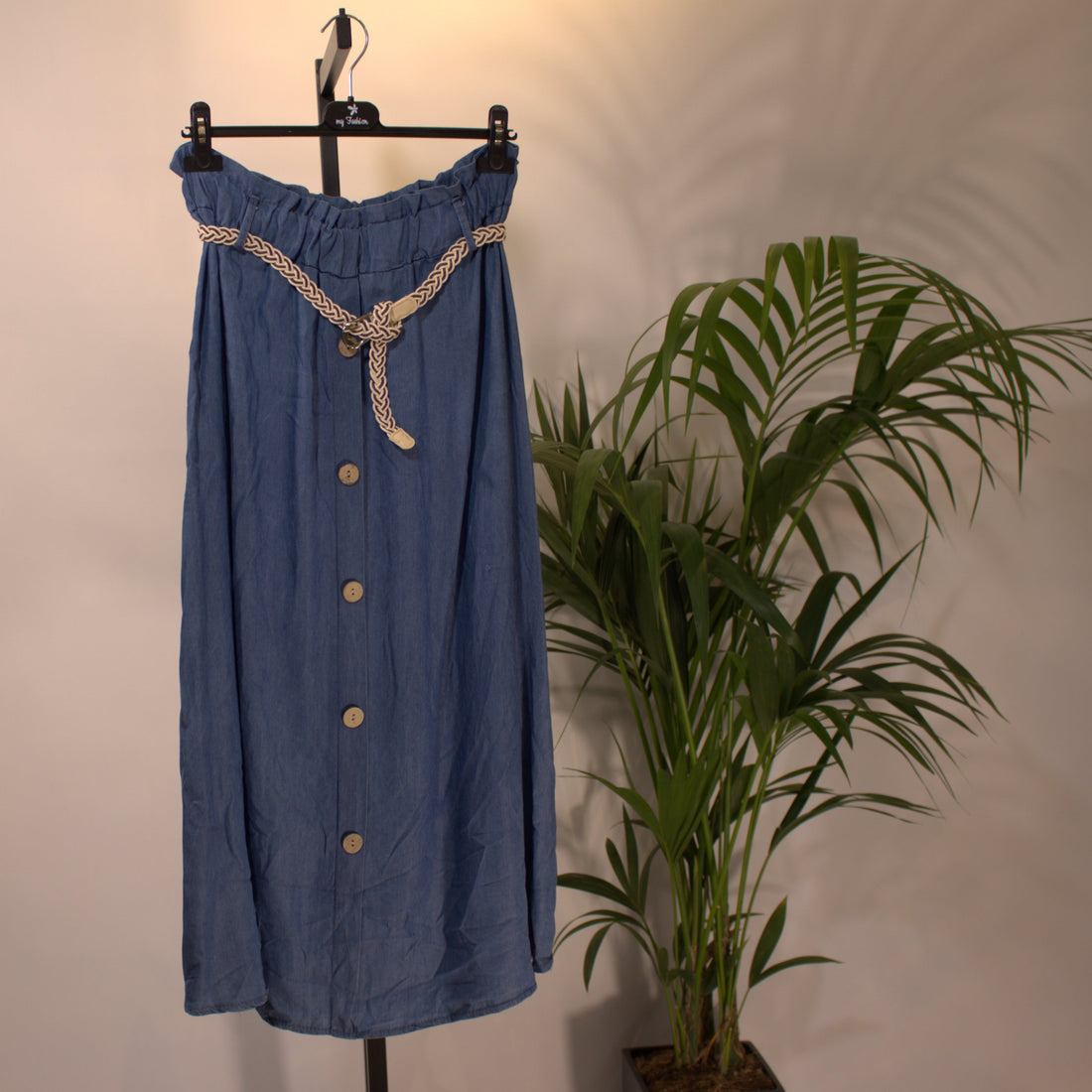 Fabric skirt A - dark blue