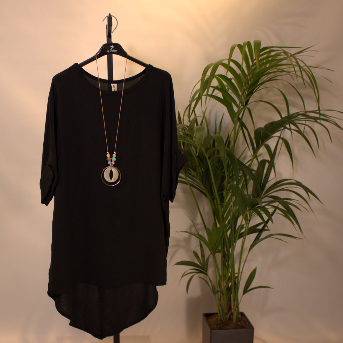 Sommer Kleid C - schwarz