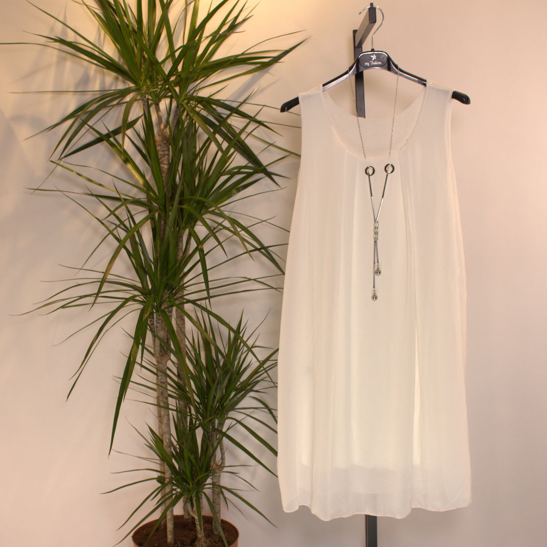 Sommer Kleid Kette - weiss