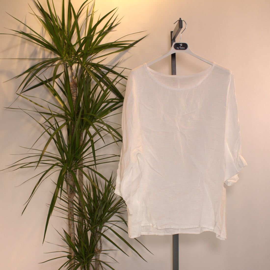 Linen shirt A - white