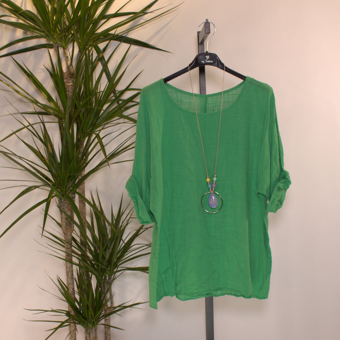 Shirt cotton chain - green