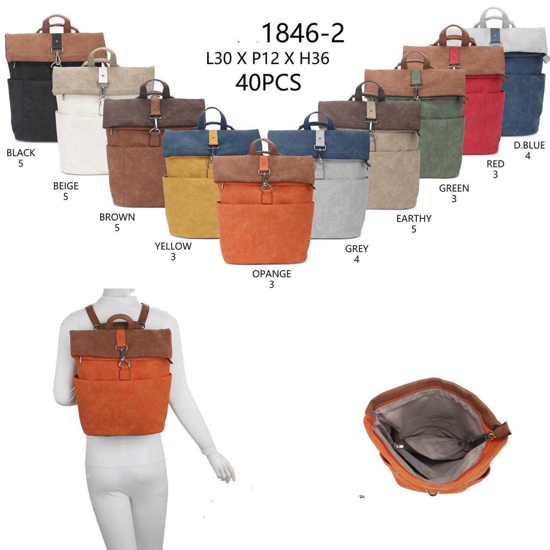 Backpack Glamour - Brown
