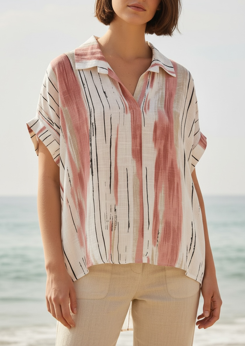 Bluse Lae - Hellbraun