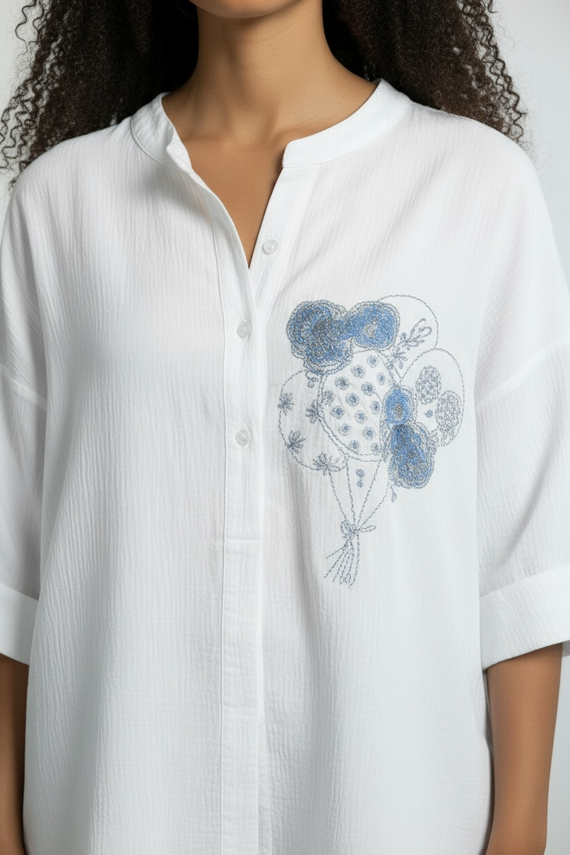 Bluse Blueballon - Weiss