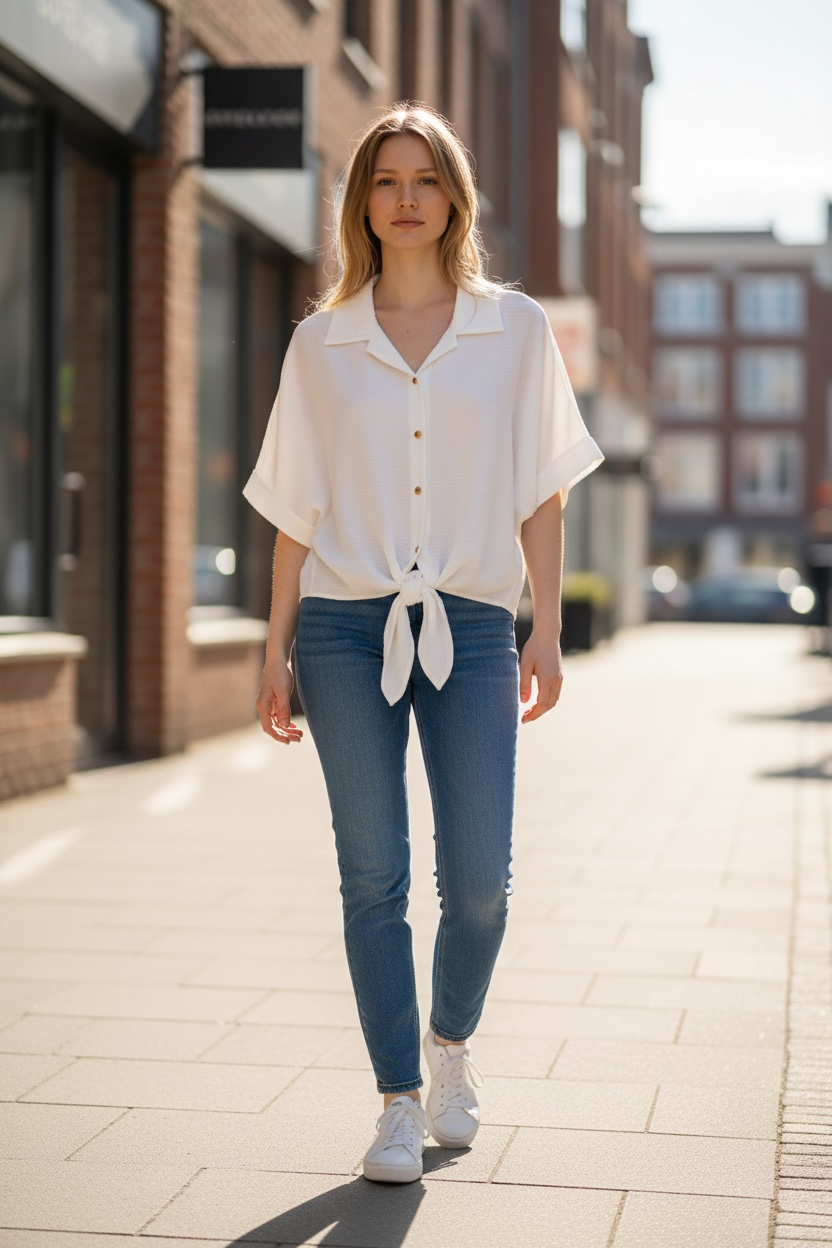 Bluse Ancona - Weiss