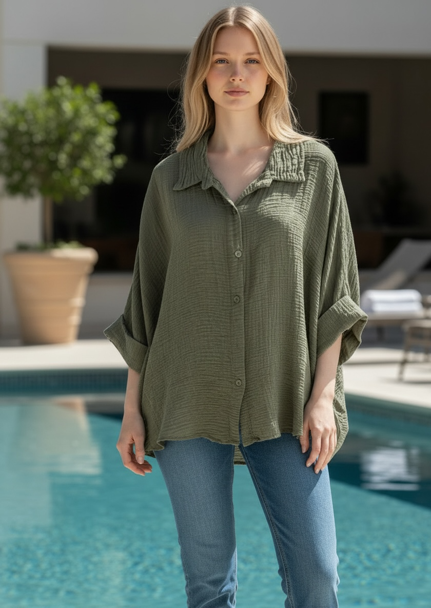 Bluse Dijon - Olive