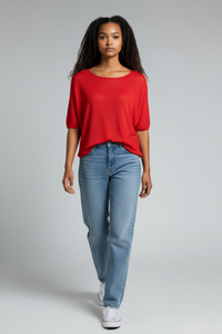 Strickshirt-Sally - Rot