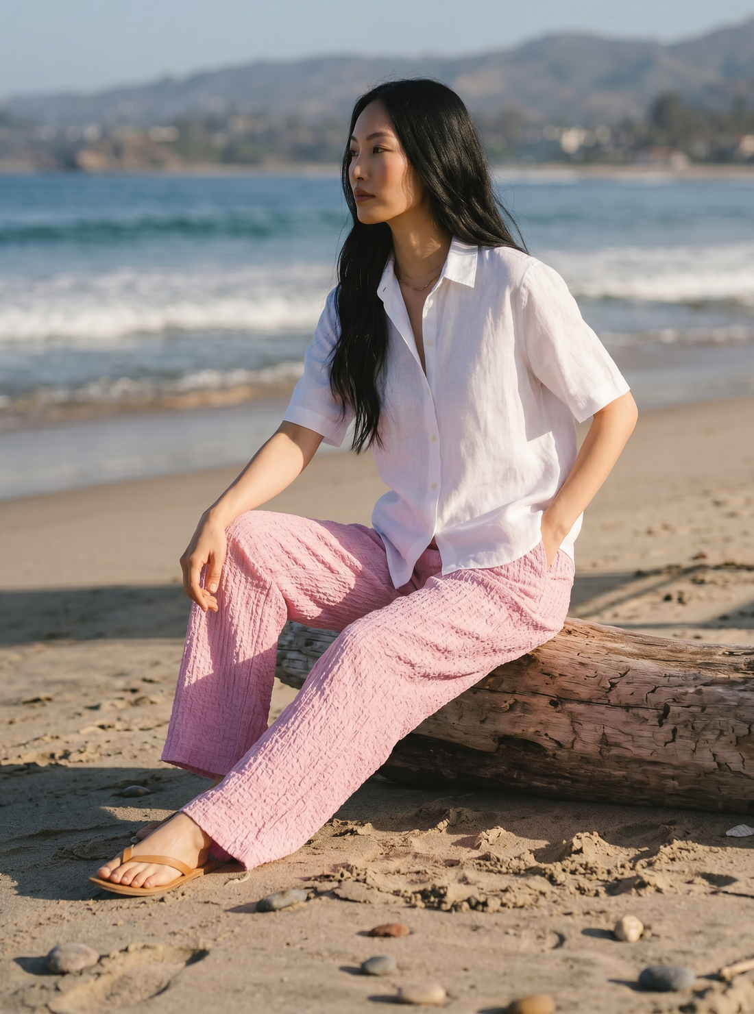 Stoffhose Onai - Rosa
