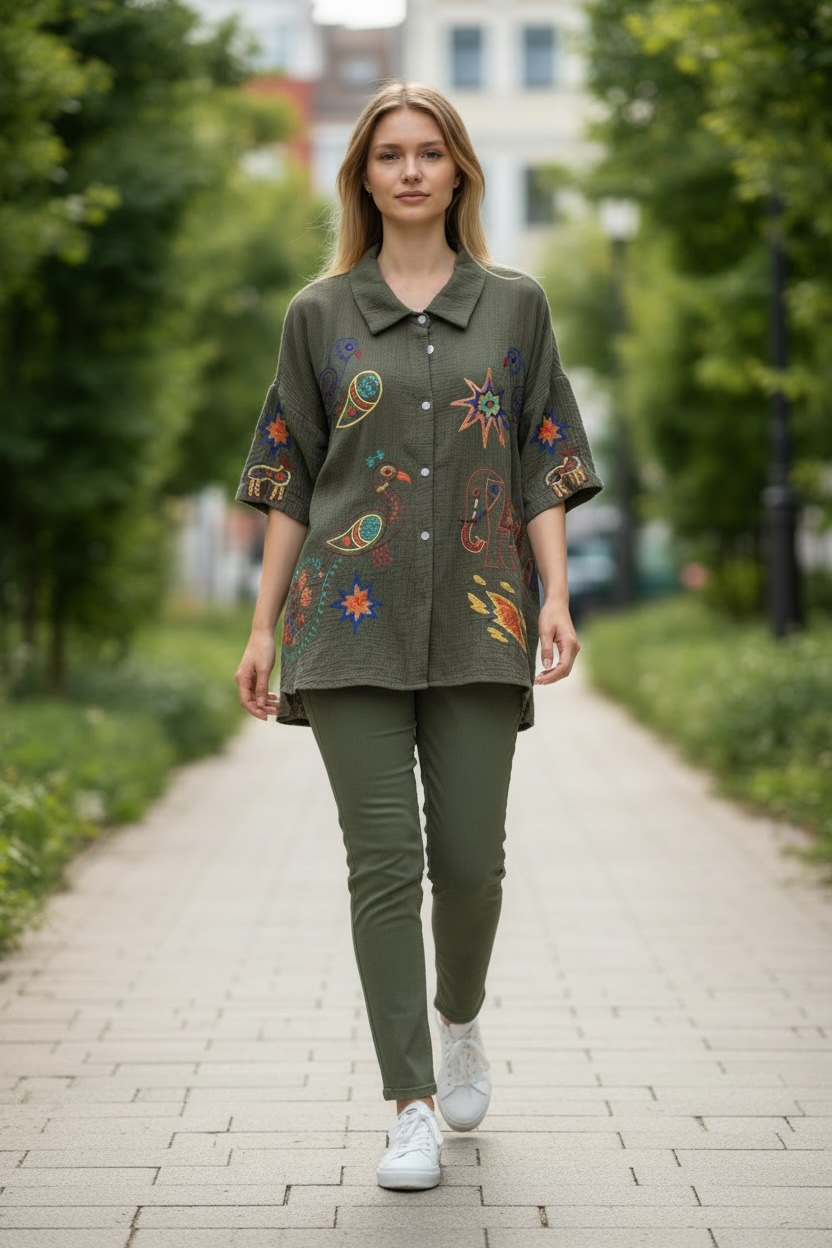 Bluse Rico - Olive
