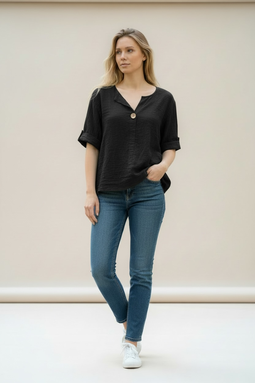 Bluse Padu - Schwarz