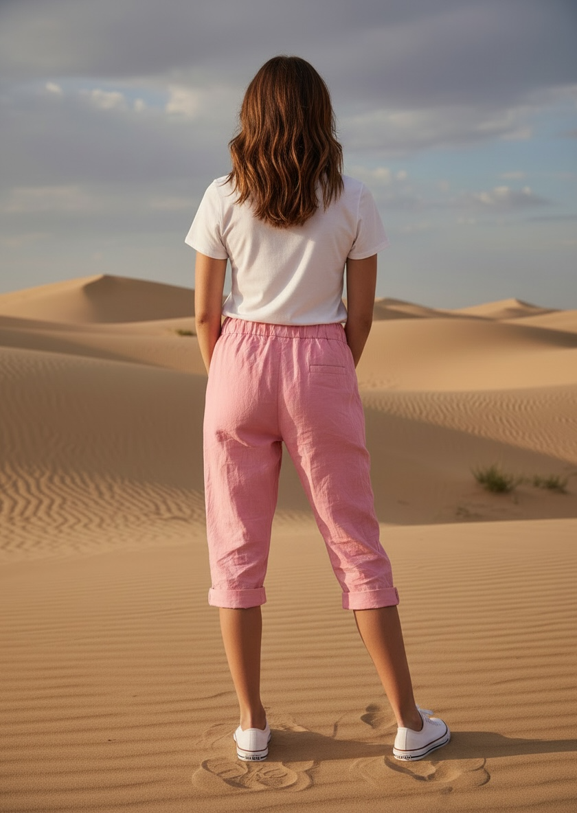 Dreiviertel Hose Emma - Rosa