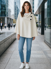 Poncho Raef - Beige
