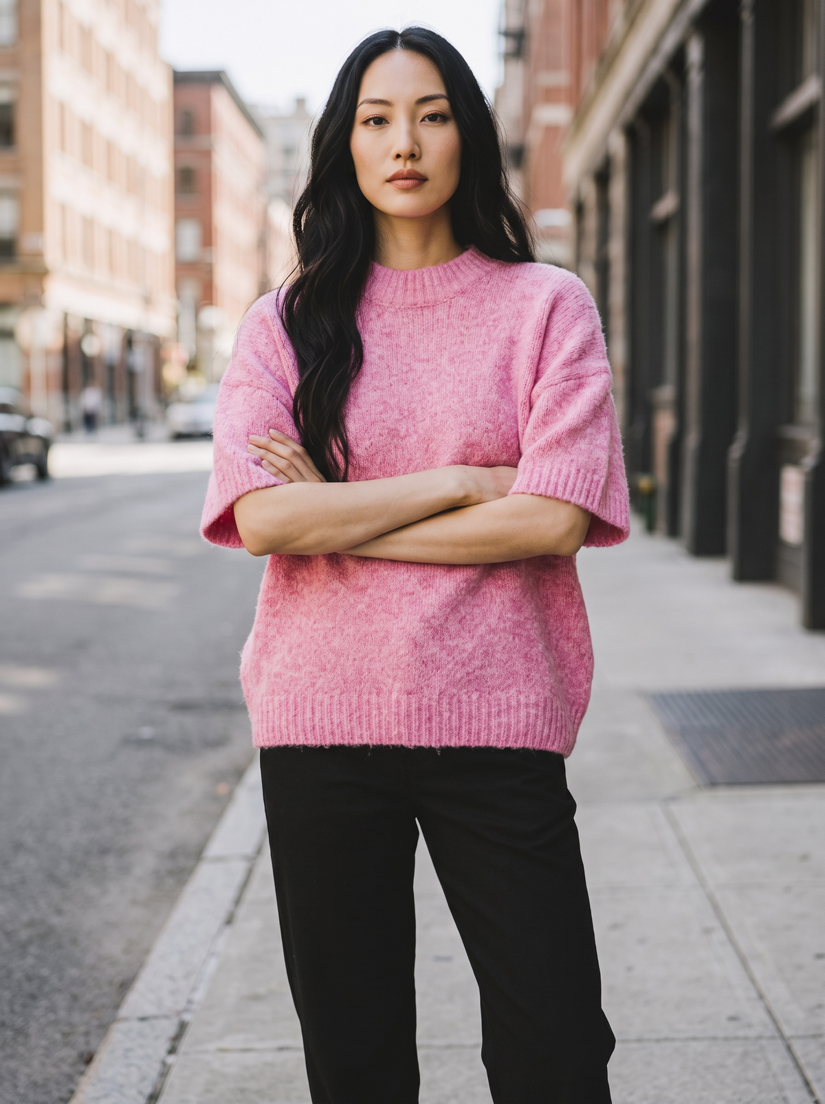 Strickshirt Chalotte - Rosa