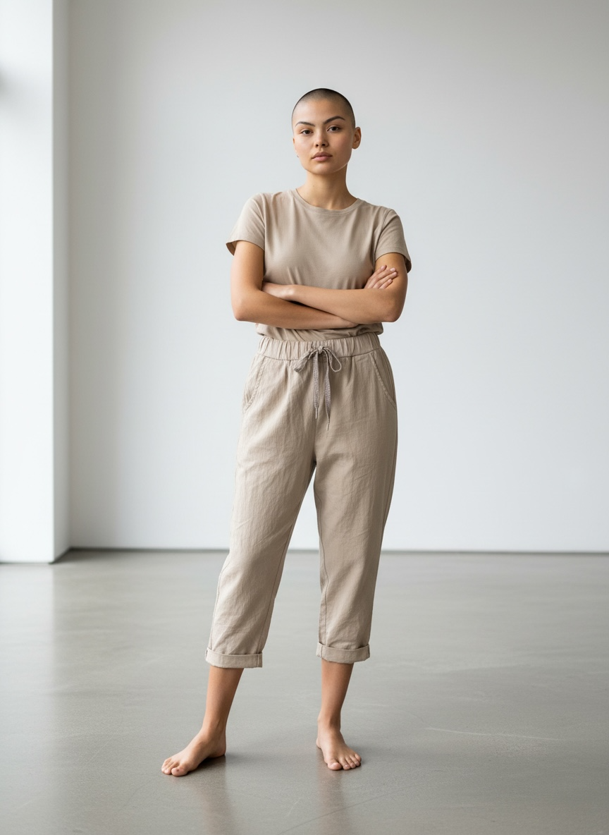 Dreiviertel Hose Emma - Beige