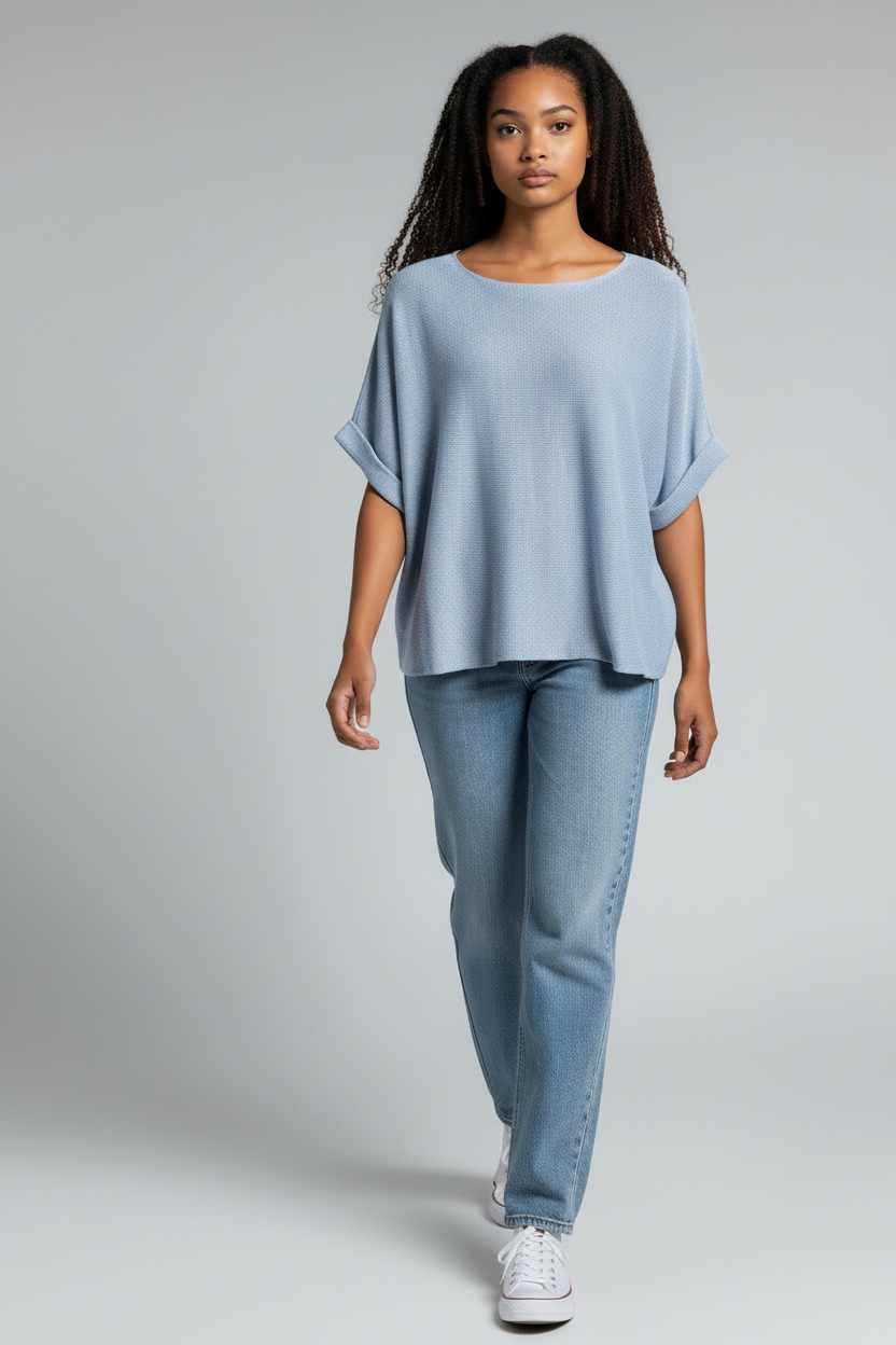 Strickshirt-Sally - Blau