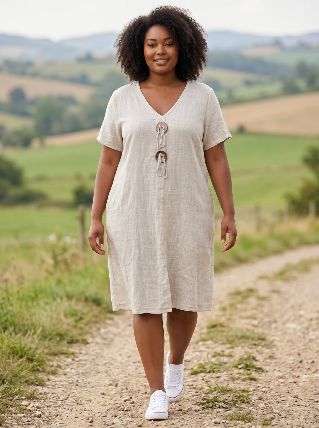 Kleid Brunei - Beige