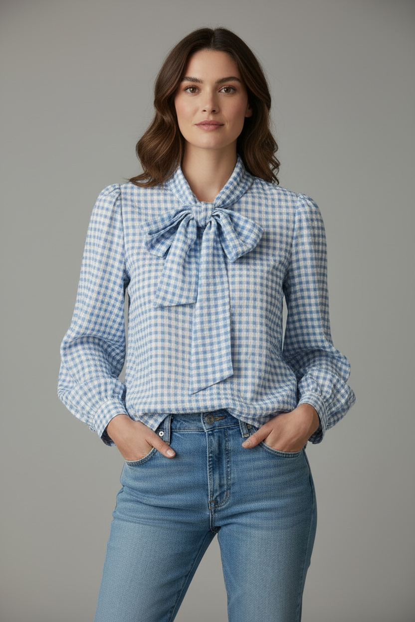 Bluse Montreal - Hellblau