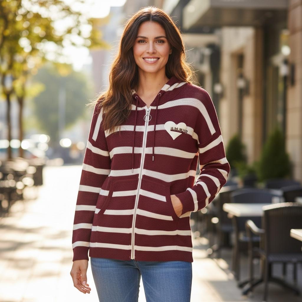 Sweater Benson - Weinrot