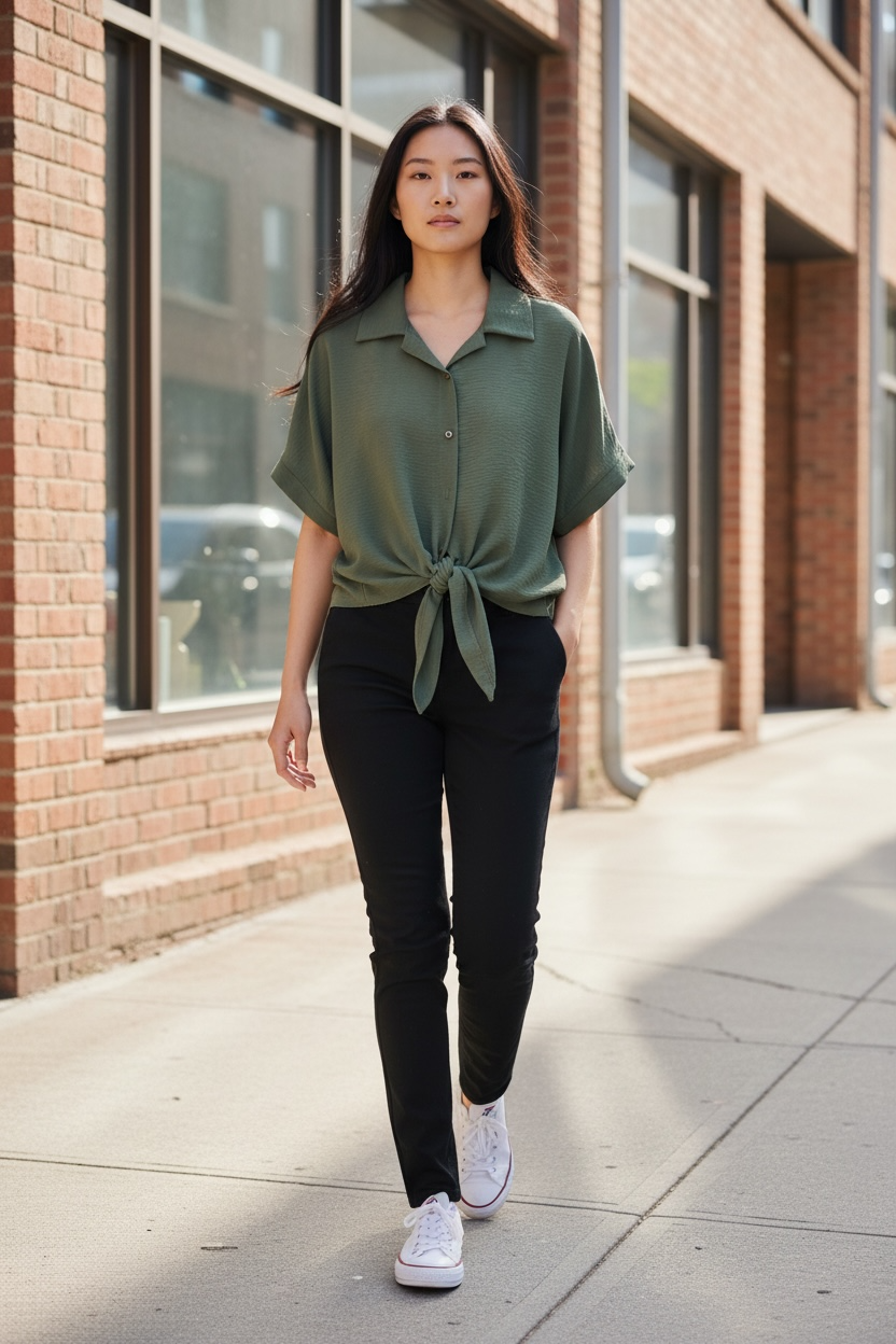 Bluse Ancona - Olive