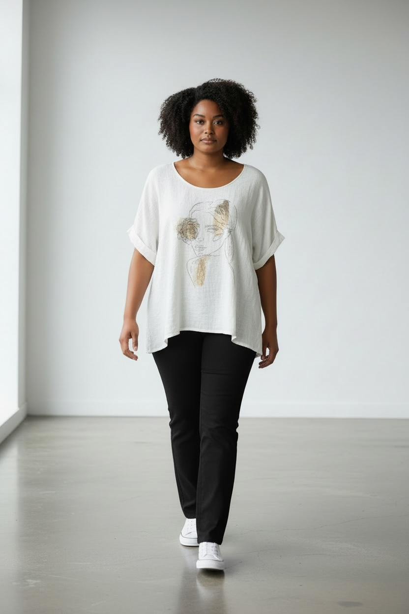 Shirt Flowergirl-Weiß
