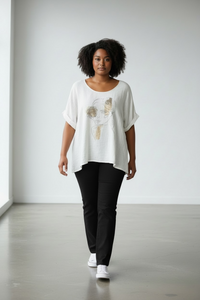 Shirt Flowergirl-Weiß