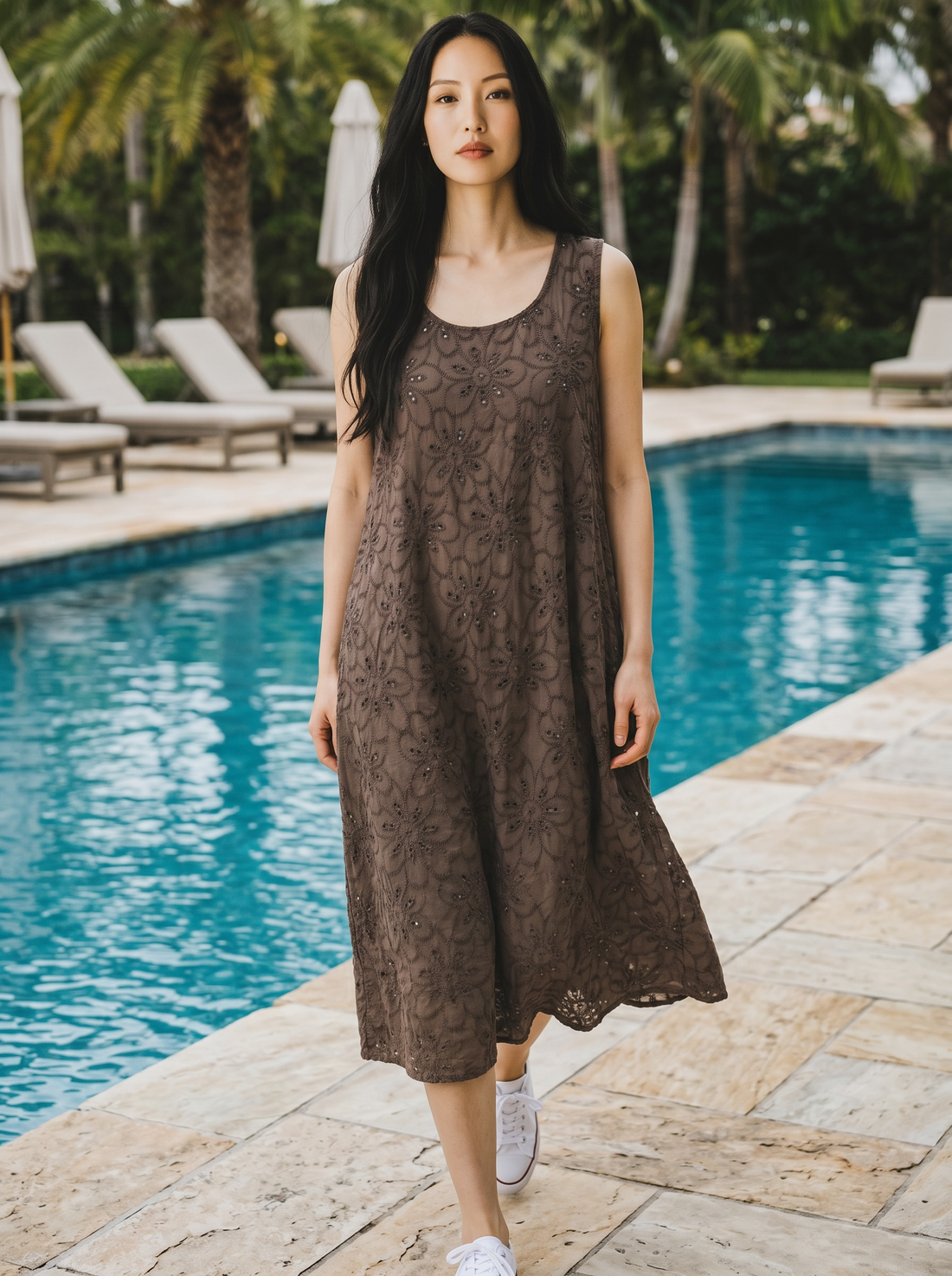 Kleid Baku - Braun