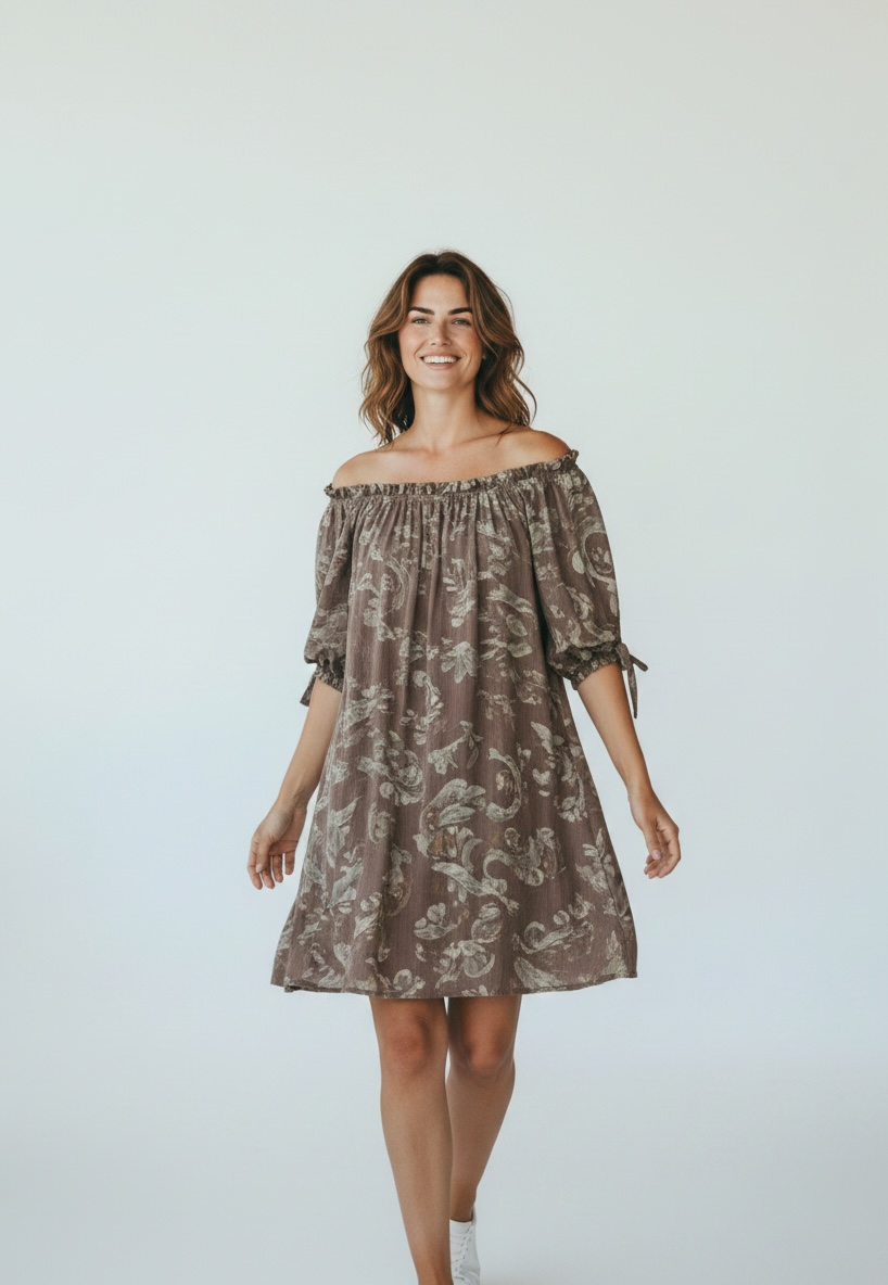 Kleid Accra - Braun