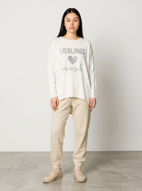 Pullover Lieblings Mensch - Weiß