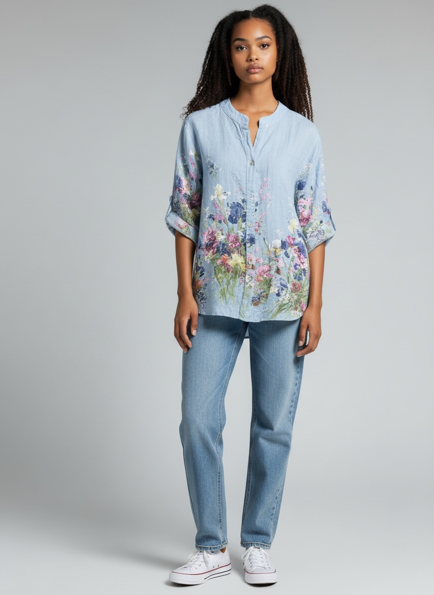 Bluse Klara - Hellblau