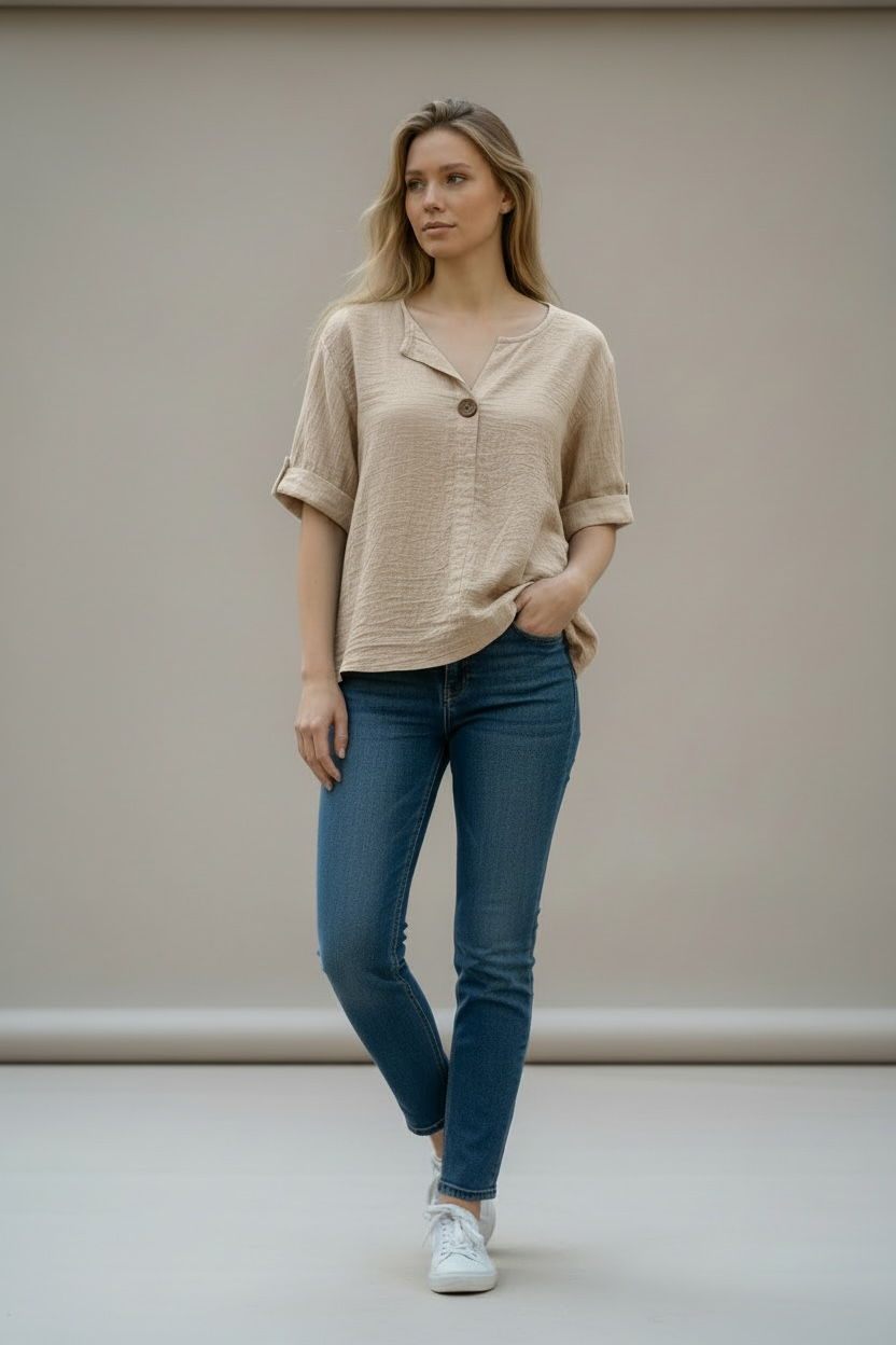 Bluse Padu - Beige