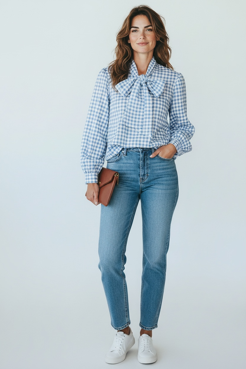 Bluse Montreal - Hellblau