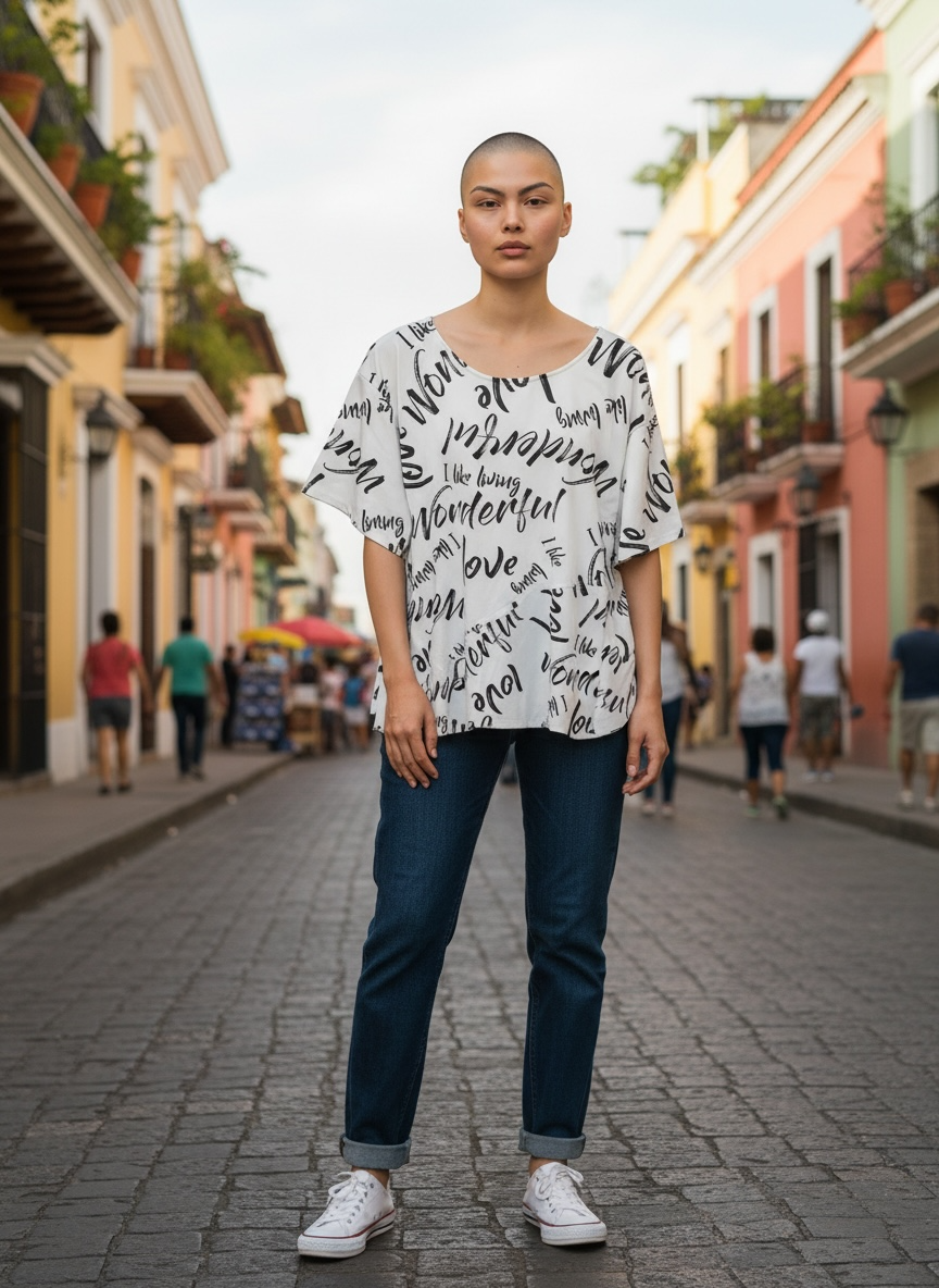 Shirt Wonderful - Weiß