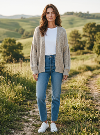 Strickjacke Vils - Beige