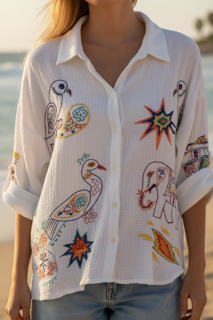Bluse Rico - Weiss