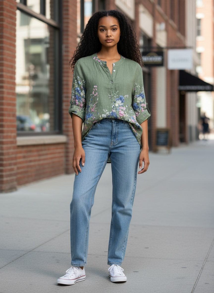 Bluse Klara - Olive
