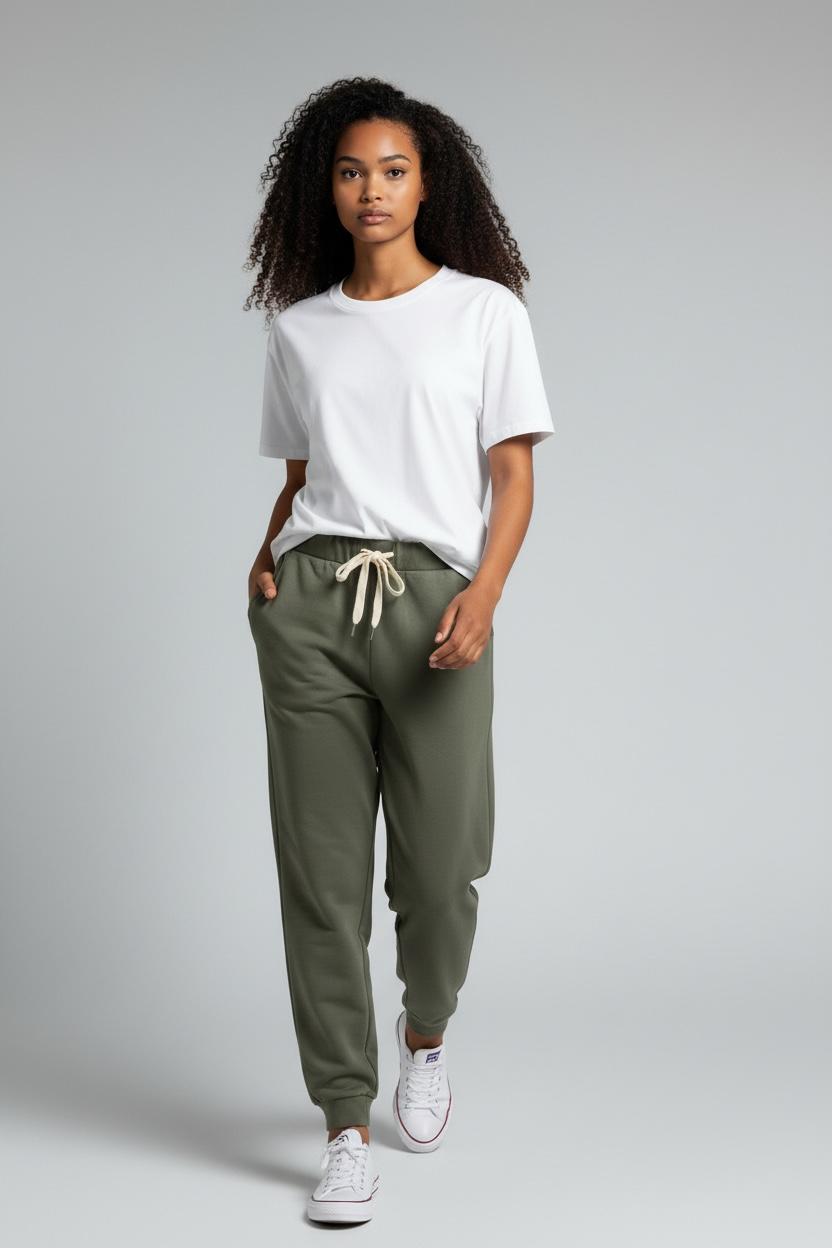 Pants-Sandra - Olive