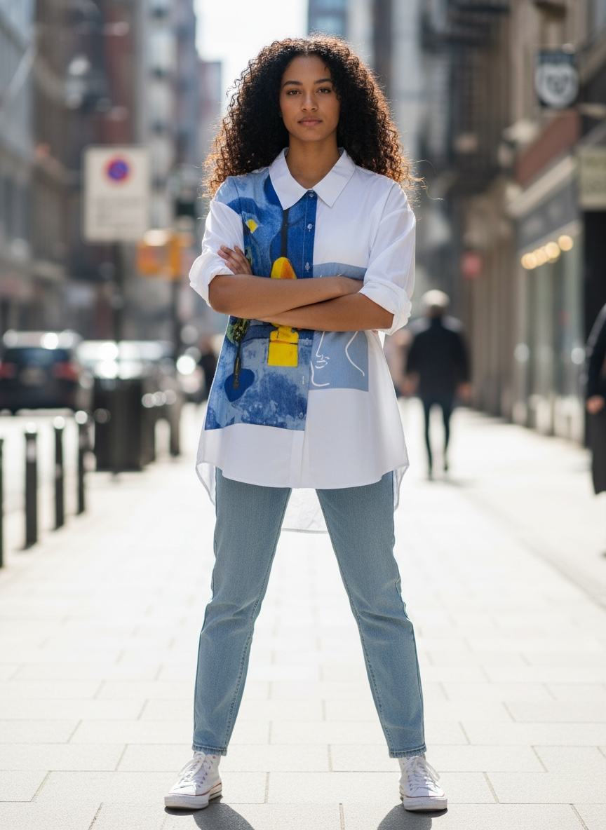 Bluse Juba - Blau