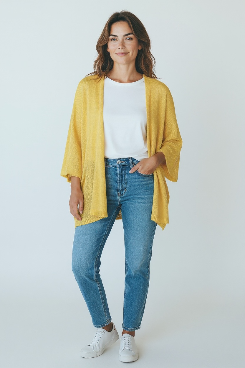 Strickjacke Shelly - Gelb